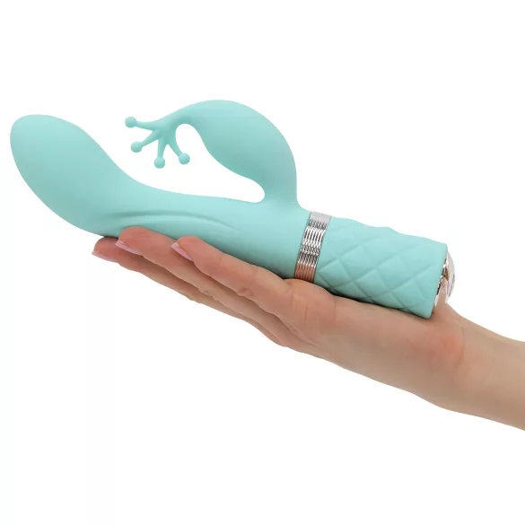 Pillow Talk Kinky - uppladdningsbar G-punktsvibrator med 2 motorer (turkos)