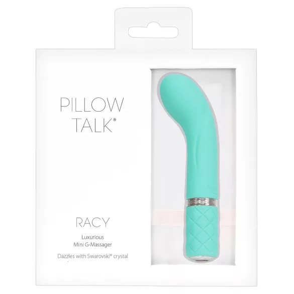 Pillow Talk Racy - G-punktsvibrator smal uppladdningsbar turkos