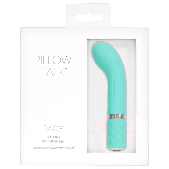 Pillow Talk Racy - G-punktsvibrator smal uppladdningsbar turkos