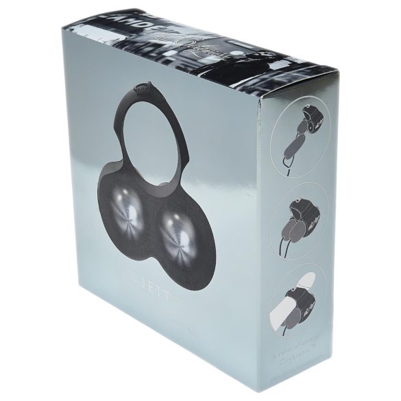 HOT Octopuss JETT - penistoppvibrator med 2 motorer - svart