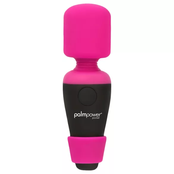 PalmPower - minivibrator wand - kraftfull massage - silikon rosa/svart