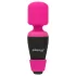 PalmPower - minivibrator wand - kraftfull massage - silikon rosa/svart