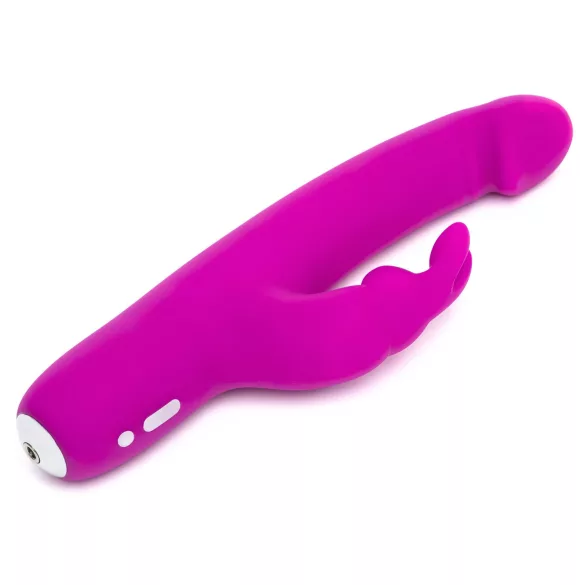 Happyrabbit - Rabbitvibrator med klitorisstimulator - uppladdningsbar lila