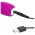 Happyrabbit - Rabbitvibrator med klitorisstimulator - uppladdningsbar lila