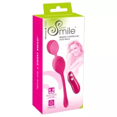 SMILE - vibrerande ägg med fjärrkontroll - 82g - rosa