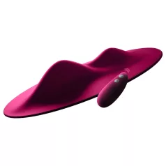 VibePad - kuddevibrator med 2 motorer - fjärrstyrd - lila