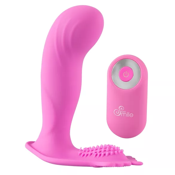 SMILE G-Spot Panty - bärbar uppladdningsbar, trådlös vibrator (rosa)