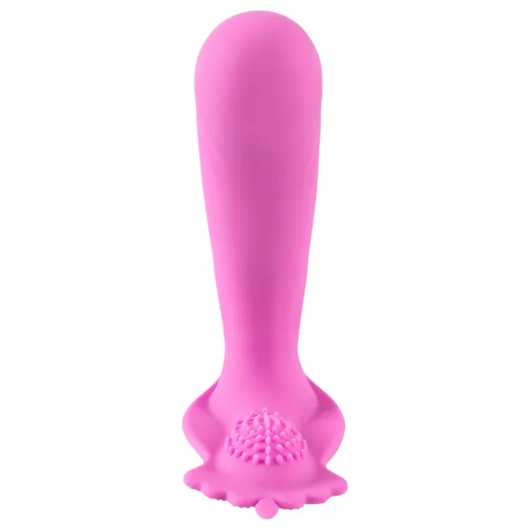 SMILE - G-punkts trosa vibrator - uppladdningsbar fjärrstyrd silikon rosa