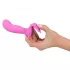 SMILE - G-punkts trosa vibrator - uppladdningsbar fjärrstyrd silikon rosa