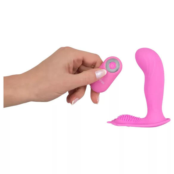 SMILE - G-punkts trosa vibrator - uppladdningsbar fjärrstyrd silikon rosa