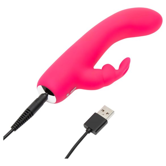 Happyrabbit - rabbitvibrator mini - uppladdningsbar - rosa
