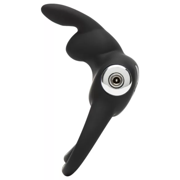 Happyrabbit - penisring och pungvibrator - vattentät uppladdningsbar - svart