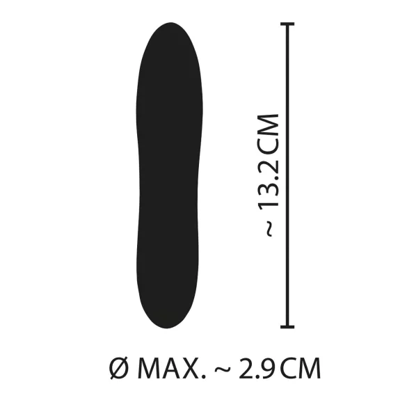 Cuties Mini Yellow - uppladdningsbar silikonstavvibrator (gul)
