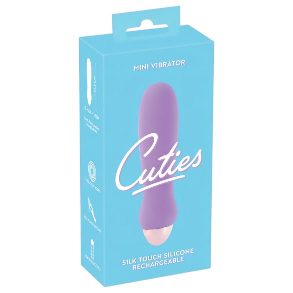 Cuties Mini Purple - stavvibrator - uppladdningsbar silikon - lila