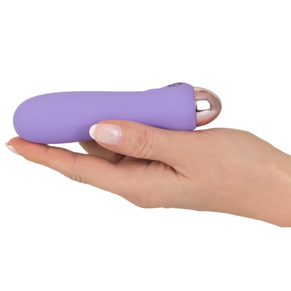 Cuties Mini Purple - stavvibrator - uppladdningsbar silikon - lila