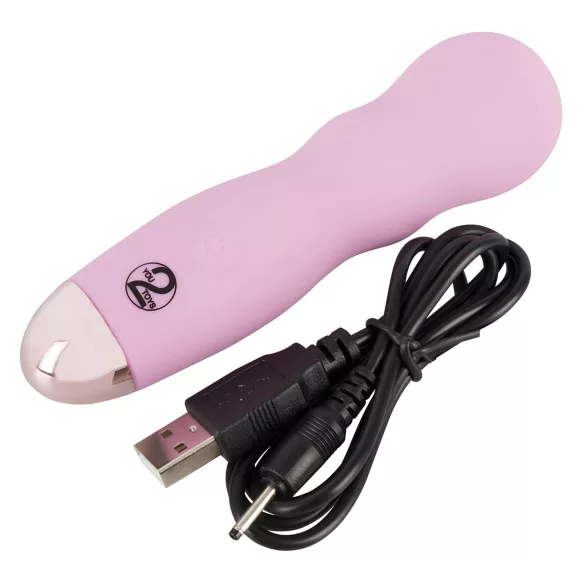 You2Toys - Cuties Mini Rose - uppladdningsbar, vågig vibrator (pink)
