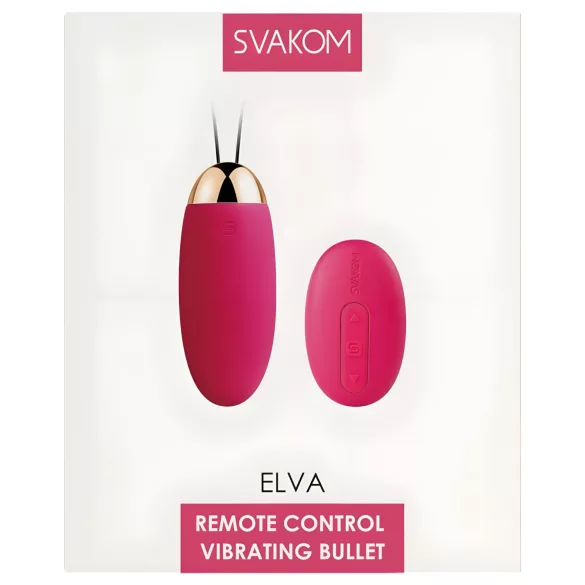 Svakom Elva - vibratorägg med fjärrkontroll uppladdningsbar röd