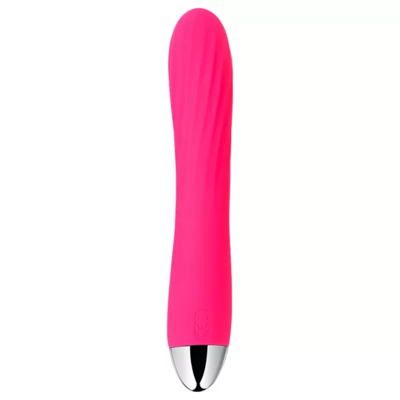 Svakom Angel - vibrator med klitorisstimulator - vattentät, värmande - röd