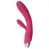 Svakom Angel - vibrator med klitorisstimulator - vattentät, värmande - röd