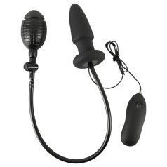 You2Toys - uppblåsbar analplugg vibrator - svart