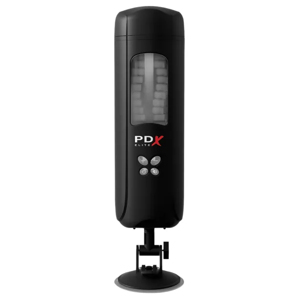PDX Ultimate Milker - vakuummasturbator med vibration - svart