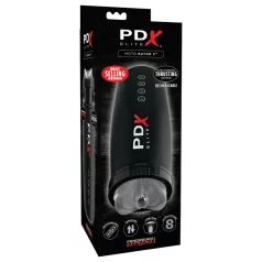   PDX Elite Moto Bator 2 - sugande, upp‑och‑ner‑rörelse onanihjälpmedel/fickvagina (svart)