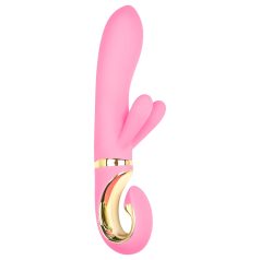   G-Vibe GRabbit - G-punktsvibrator med 3 motorer - uppladdningsbar - rosa
