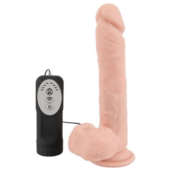 Medical Thrusting - vibrator med sugkopp och roterande tryckfunktion - natur