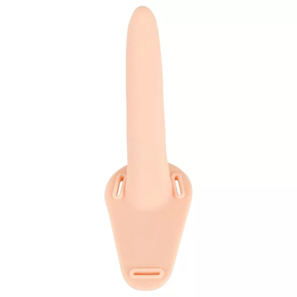 You2Toys - Strap-on vibrator - uppladdningsbar - hudfärgad