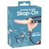 You2Toys - Strap-on - påspänningsbar dubbel vibrator (hudfärgad)