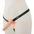You2Toys - Strap-on - påspänningsbar dubbel vibrator (hudfärgad)