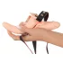 You2Toys - Strap-on - påspänningsbar dubbel vibrator (hudfärgad)