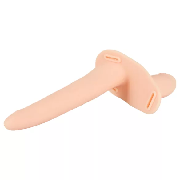 You2Toys - Strap-on - påspänningsbar dubbel vibrator (hudfärgad)