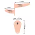 You2Toys - Strap-on - påspänningsbar dubbel vibrator (hudfärgad)