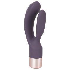   You2Toys - rabbitvibrator med klitorisstimulator - uppladdningsbar - lila