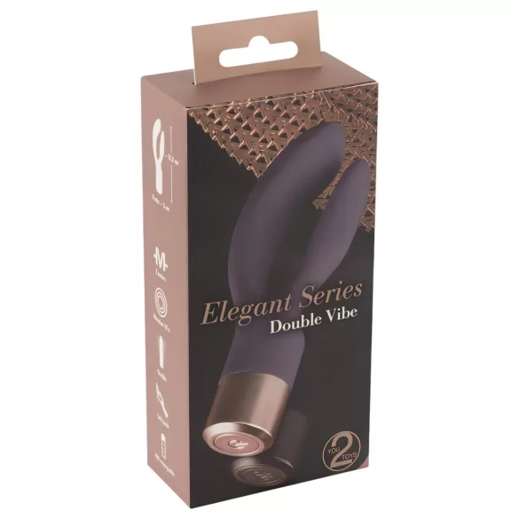 You2Toys - rabbitvibrator med klitorisstimulator - uppladdningsbar - lila