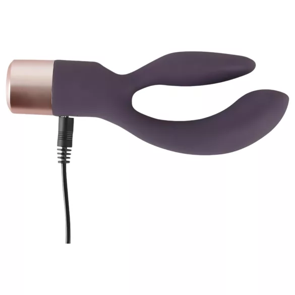 You2Toys - rabbitvibrator med klitorisstimulator - uppladdningsbar - lila