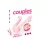 Couples Choice - parvibrator med 2 motorer - rosa