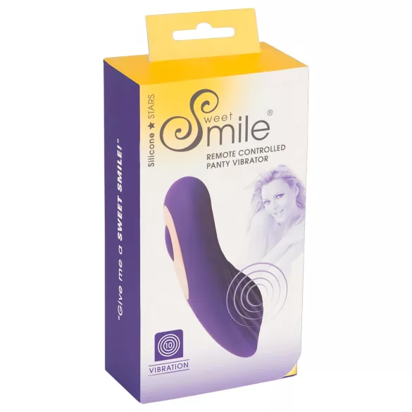 SMILE - trosvibrator med fjärrkontroll - uppladdningsbar - lila