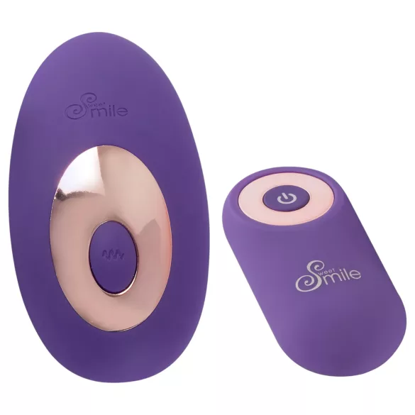 SMILE - trosvibrator med fjärrkontroll - uppladdningsbar - lila