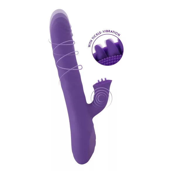 Smile Pearl - vibrator med pärlor - stötrörelse - lila