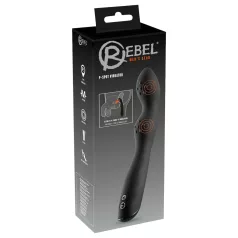 Rebel - prostatavibrator med 2 motorer - svart