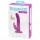 Happyrabbit Strap-On - kaninformad, klitoriskontakt vibrerande strap-on (lila)