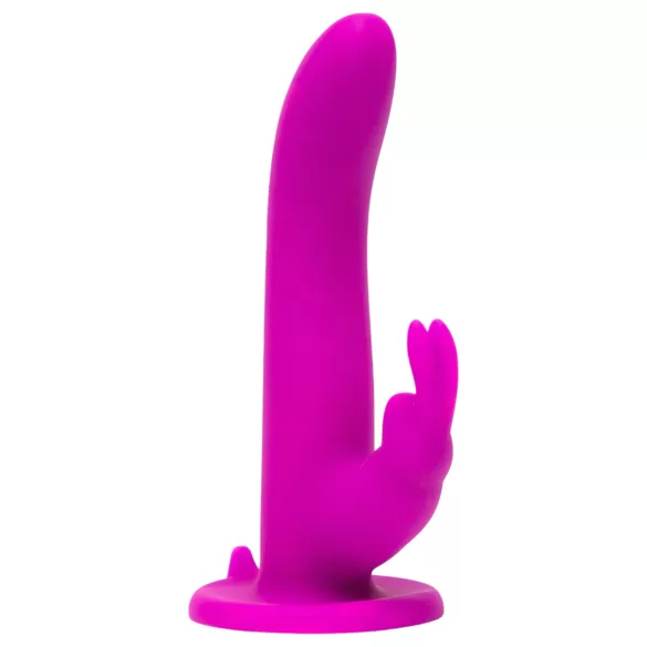 Happyrabbit - strap-on vibrator med kaninöron - lila