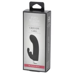   Femtio nyanser av mörker Greedy Girl - rabbit G-punktsvibrator (svart)