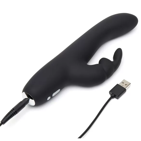 Greedy Girl - rabbitvibrator - uppladdningsbar - svart