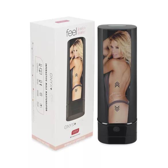 Kiiroo Onyx+ Jessica Drake - interaktiv masturbator - svart