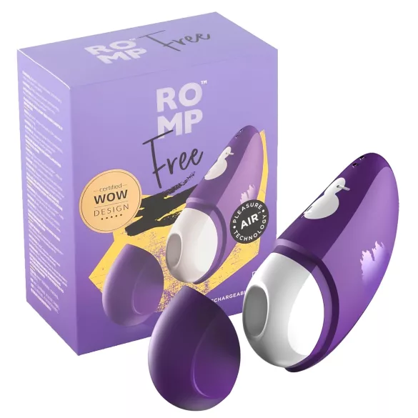 ROMP - lufttrycksvibrator för klitoris - vattentät - lila