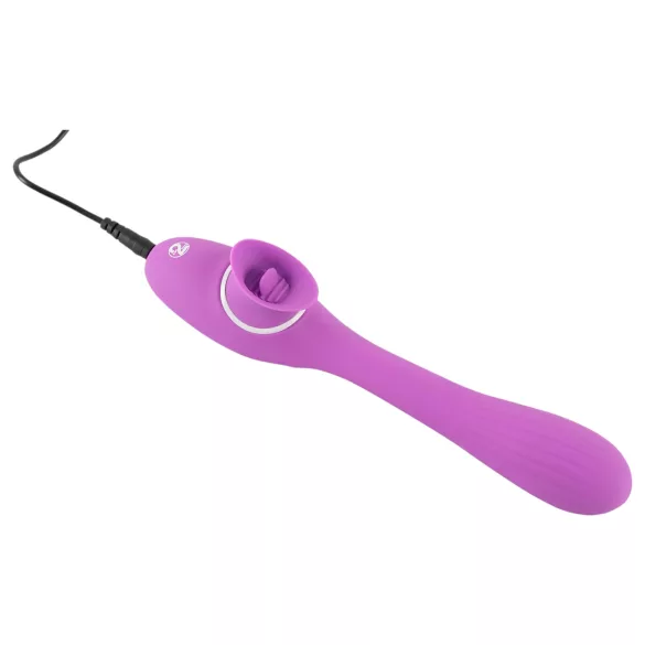 You2Toys - vibrator med två funktioner - uppladdningsbar 2i1 - lila