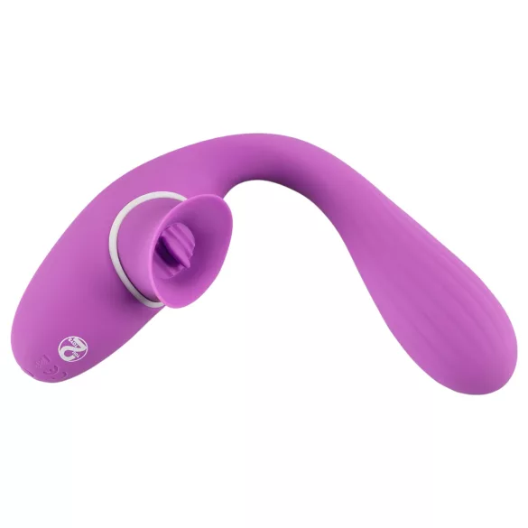 You2Toys - vibrator med två funktioner - uppladdningsbar 2i1 - lila
